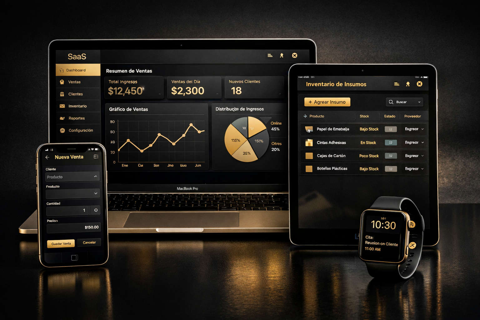 Sistema de gestión SaaS